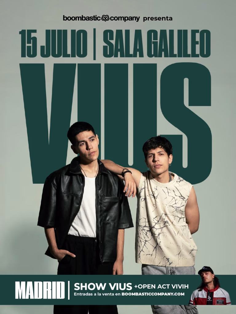 VIUS anuncia su primer concierto en España: el dúo argentino actuará el 15 de julio en la Sala Galileo Galilei de Madrid